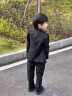 奥蒙威儿童西服套装男童花童婚礼服韩版主持人钢琴节日演出服LB19133 黑色套装 170 晒单实拍图