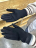 回力（Warrior）手套冬天女男士骑行手套加绒保暖手套防寒防风户外骑开车棉手套 黑色 均码 实拍图