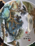 悦灵美 景德镇陶瓷装饰盘坐盘中式粉彩装饰摆件客厅办公室玄关书房摆设 山涧春韵（直径26CM） 带龙头支架 实拍图