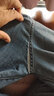 真维斯（Jeanswest）牛仔裤男春夏季新款直筒宽松休闲长裤男弹力高端百搭阔腿裤子男 蓝色 40 (3尺) 实拍图