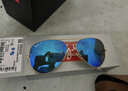 雷朋（RayBan）太阳镜经典飞行员彩膜墨镜开车司机驾驶骑行镜0RB3025可定制 礼物 112/4L金色镜框偏光蓝色反光镜片 尺寸58 实拍图