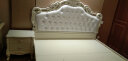 梦美斯宣 家具 欧式床 卧室板木美式双人床结婚床组合套装带软靠床1802 白色1.8一床两柜+床垫(高箱款) 实拍图