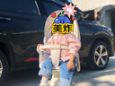 班喜迪女童牛仔裤春秋款2026新款洋气儿童裤子童装直筒裤秋装宝宝休闲裤 蓝色 春秋款 80 实拍图