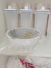 KOKUBO日本进口洗菜盆水果盘篮厨房沥水篮淘米盆双层旋转沥水篮 白灰S号 实拍图