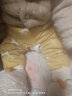 童泰秋冬婴儿衣服对开棉立领套装0-3岁宝宝棉服 黄色 90cm 实拍图