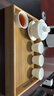 瓷牌茗茶具（cipaiming teaset） 竹制茶盘托盘功夫茶具茶海长方形水果盘茶托茶台 普竹九竹（手拉托盘）小号 实拍图