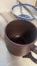 藏壶天下【礼盒装】宜兴紫砂杯全手工刻绘茶杯盖杯男女士办公杯泡茶大杯子 红泥款 515ml 实拍图
