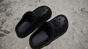 俞兆林（YUZHAOLIN）洞洞鞋女士户外开车凉鞋沙滩鞋包头拖鞋女外穿 YU916 黑色 38/39 实拍图
