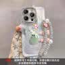 涵雪赵露思绿色小熊适用苹果16promax手机壳新款iPhone15带挂绳13镜头全包防摔壳12可爱11高级女14plus 【羽纱银底-绿边气球小熊】自带镜头膜+手链 iPhone 14promax 实拍图
