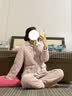 红豆（Hodo）珊瑚绒加厚夹棉睡衣女情侣抗静电男士秋冬季保暖可外穿家居服套装 女士柔粉色 翻盖口袋 XL (170) 女士 实拍图