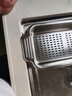 HUYO304不锈钢沥水篮厨房水槽沥水架可伸缩碗碟收纳置物架果蔬洗菜篮 加大号沥水篮（不可伸缩） 实拍图
