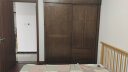 沃木 实木衣柜 推拉门现代简约家用大衣柜衣橱 橡木卧室衣柜储物柜 衣柜（1.6米）【FS-306-01】 晒单实拍图