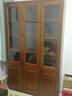 楠枫中式香樟木实木书柜带储物柜2门\3门\5门自由组合书柜带外抽屉柜 3门 实拍图