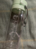 Jidaocook水杯大容量运动夏季女双层随手杯便携杯子男塑料茶杯透明水瓶 浅绿色【透明款】600毫升 600ml 单个杯 晒单实拍图