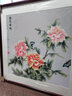 紫腾随轩新中式牡丹花开富贵装饰画客厅餐厅背景墙画卧室床头挂画壁画 图6 70*70cm红木色实木框 实拍图