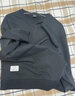 马克华菲男装潮牌春秋休闲宽松圆领街头情侣简约长袖卫衣 黑色 XL 实拍图