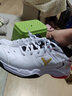 威克多（VICTOR）胜利专业羽毛球鞋男女训练比赛运动鞋宽楦减震透气防滑耐磨9200td P9200TD巭AH-亮白/深青玉灰+赠品 37 实拍图