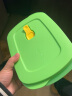特百惠（Tupperware）微波饭盒可加热午餐便携套装 1L长方形便当盒午餐盒 长方形三格饭盒绿色+包 实拍图