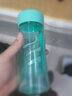 富光塑料杯男女水杯便携运动防漏带提绳大容量户外旅行防漏学生随手杯 绿色（食品级PC） 500ml 实拍图
