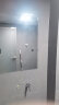 华恺之星 浴室镜 卫生间免打孔镜子贴墙穿衣镜无框化妆镜 圆角斜边60*80cm 实拍图