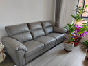 芝华仕（CHEERS）宜居布沙发现代简约科技布艺带妃位中大户型客厅家用芝华士6301 浅灰色生态云皮2.47m三人位 年前发货（地址详询客服） 实拍图