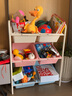 SOFS玩具收纳架宝宝分类整理玩具架收纳柜储物箱收纳筐架多层置物架子 2x3彩色 实拍图