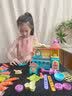 企驭儿童过家家玩具女孩子彩泥冰淇淋机手工DIY橡皮泥模具生日礼物 84件【桌布+围裙+收纳袋】36彩泥 实拍图