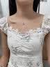 闪亮银饰莫比乌斯环银项链女士吊坠锁骨链七夕情人节送女朋友老婆礼物 莫比乌斯环+礼盒装 均码可调节 实拍图