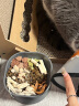 乐优派猫碗狗碗宠物喂食器猫食盆水盆猫盆狗盆防打翻斜口宠物用品 灰色 实拍图