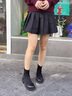 他她（TATA）法式弹力短靴女简约加绒百搭瘦瘦靴子冬新款WZB01DD3 黑色 37 实拍图