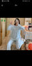 草景家孕妇睡衣夏季薄款纯棉月子服宽松大码产后夏天吸汗透气哺乳衣套装 955蓝色 L  (建议体重90-120斤左右) 实拍图