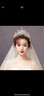 尚戈（SHANGGE）新娘皇冠耳针套装大气水晶头饰森系婚纱头纱七夕礼物宴会新款头饰 银色皇冠+耳针 实拍图