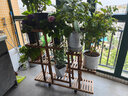 花憩小筑  花架实木花架子阳台落地式吊兰绿萝盆栽植物架现代简约客厅多层 蒸蒸日上升级款/带卡扣轮子护栏 实拍图