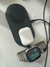 贝尔金（BELKIN）苹果无线充电器 Qi2认证磁吸无线快充 iPhone15W快充 兼容MsgSafe快速充电 面板式三合一 WIZ022黑 实拍图