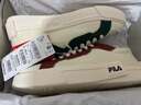 FILA FUSION斐乐女鞋帆布鞋女 低帮板鞋POP轻质帆布鞋休闲运动鞋女 奶白/烧砖红-GF 36 实拍图