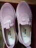 回力官方网面鞋子女鞋夏季妈妈鞋一脚蹬鞋老北京布鞋透气鞋跑步鞋 紫色【百搭款】 35 实拍图