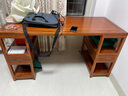 崇城新中式书桌实木榆木书画桌画案简约中式书法桌家用书房毛笔写字桌 130*65*80单桌配官帽椅 实拍图