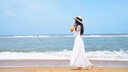 西子美丽心情夏季新款女装白色蕾丝网纱连衣裙长裙波西米亚沙滩裙初恋裙子 白色  XZ18A941 M 实拍图