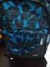 L&M中学生书包男高中生大学生双肩包韩版休闲旅行电脑背包耐磨牛津布 黑蓝色加大版 实拍图