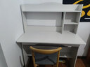 木匠印记电脑桌简约家用卧室书桌书架一体电脑桌床头桌学生床边学习桌 【实木板】新松色70cm+钢架椅 实拍图