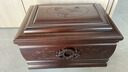 皇柒黑檀木骨灰盒青莲-龙凤檀 实拍图