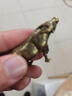中式复古黄铜实心迷你12生肖鼠牛虎兔龙蛇马羊猴鸡狗猪小装饰摆件 生肖【牛】一个 实拍图