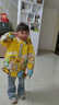 WALNUT DUCK小黄鸭秋冬款儿童上衣2023洋气秋装三合一可拆卸夹棉外套潮FK812 黄色（夹棉款）-812 110（建议身高105-115） 实拍图