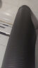 悦步男士健身垫初学者瑜伽垫加厚加宽加长防滑运动训练隔音地垫家用 坚毅黑【含绑带】 200*90cm【厚度15mm】 晒单实拍图