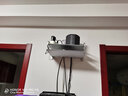 力利美（LILIMEI）可免打孔机顶盒挂架墙上投影仪托盘支架wifi路由器置物架收纳壁挂 30*25cm大号双层银色款 打孔 实拍图
