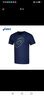 亚瑟士ASICS运动T恤男子跑步短袖透气舒适运动上衣 2011C975-001 深蓝色 S 实拍图