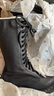 马丁（DR.MARTENS）1B99法式女款夏季舒适荔枝纹软皮黑色女长筒骑士靴 黑色 36 实拍图
