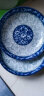 云鸿陶瓷菜盘套装 家用创意个性青花肠粉蒸餐盘饭盘 陶瓷网红艺术盘子 7英寸盘子*10(蔓玉) 实拍图