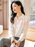 初申春秋简约长袖衬衫女单排扣气质职业通勤上衣白衬衣S132C2204 实拍图