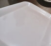 天城一品 长方形密胺塑料托盘 密胺盘塑料茶盘茶具配件茶盘茶托可定制logo 白色-中号 实拍图